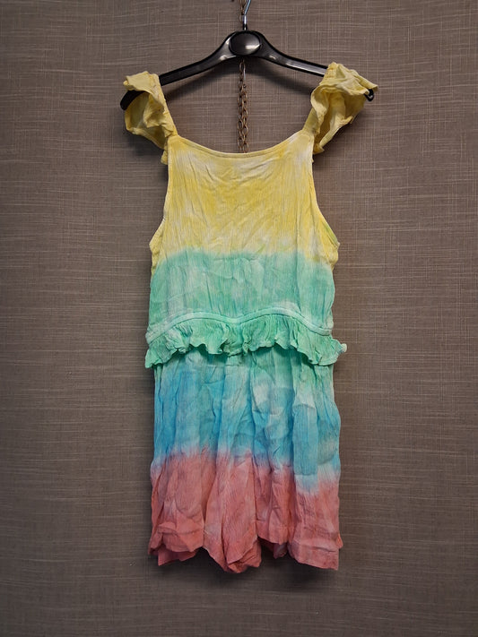 Marks And Spencer Playsuit Multicolour Crepe Tie Dye Age 11-12 Years