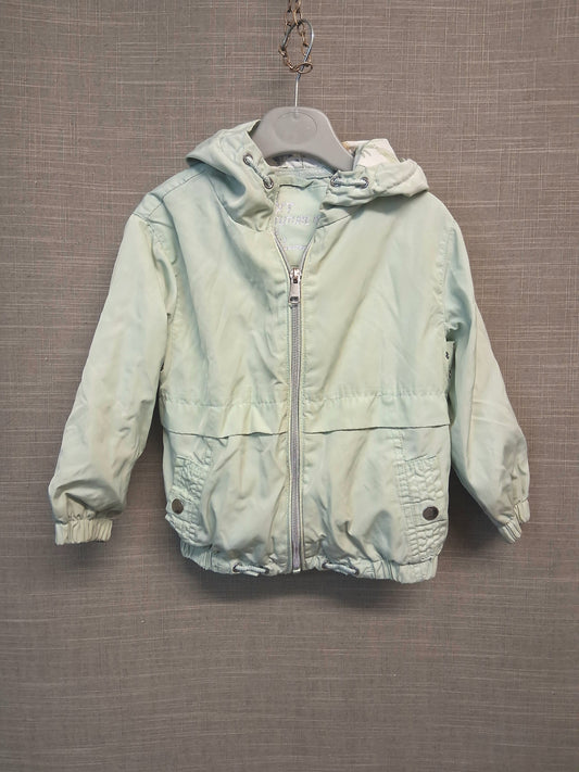 Next Lightweight Raincoat Age 3 Years Green with Hood