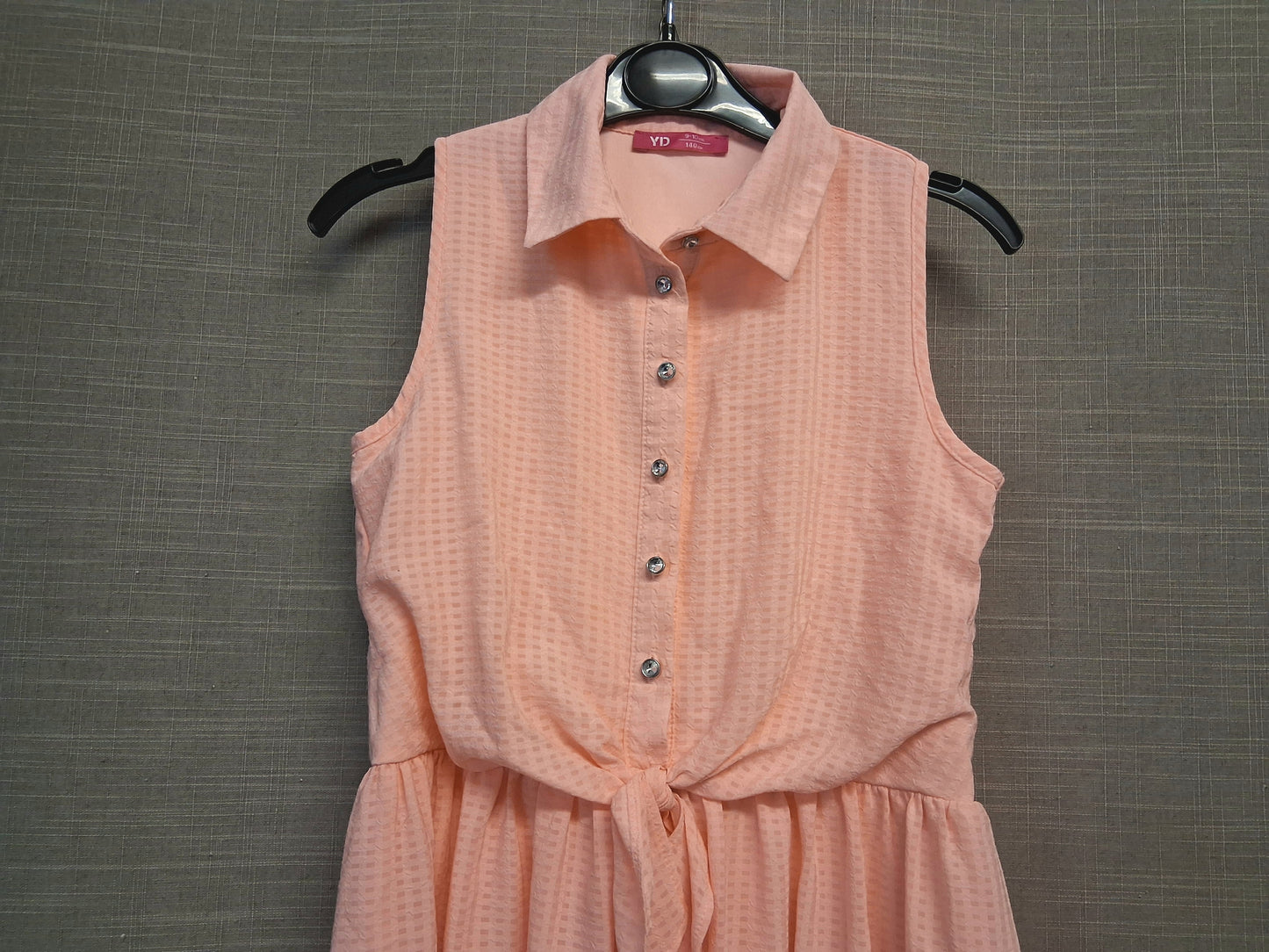 Primark Pink Apricot Sleeveless Dress Age 9-10 Years