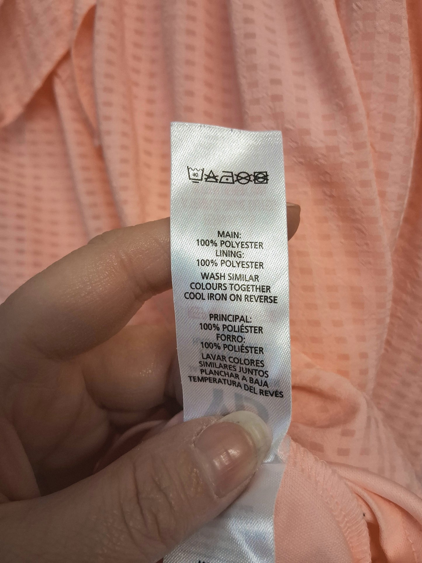 Primark Pink Apricot Sleeveless Dress Age 9-10 Years