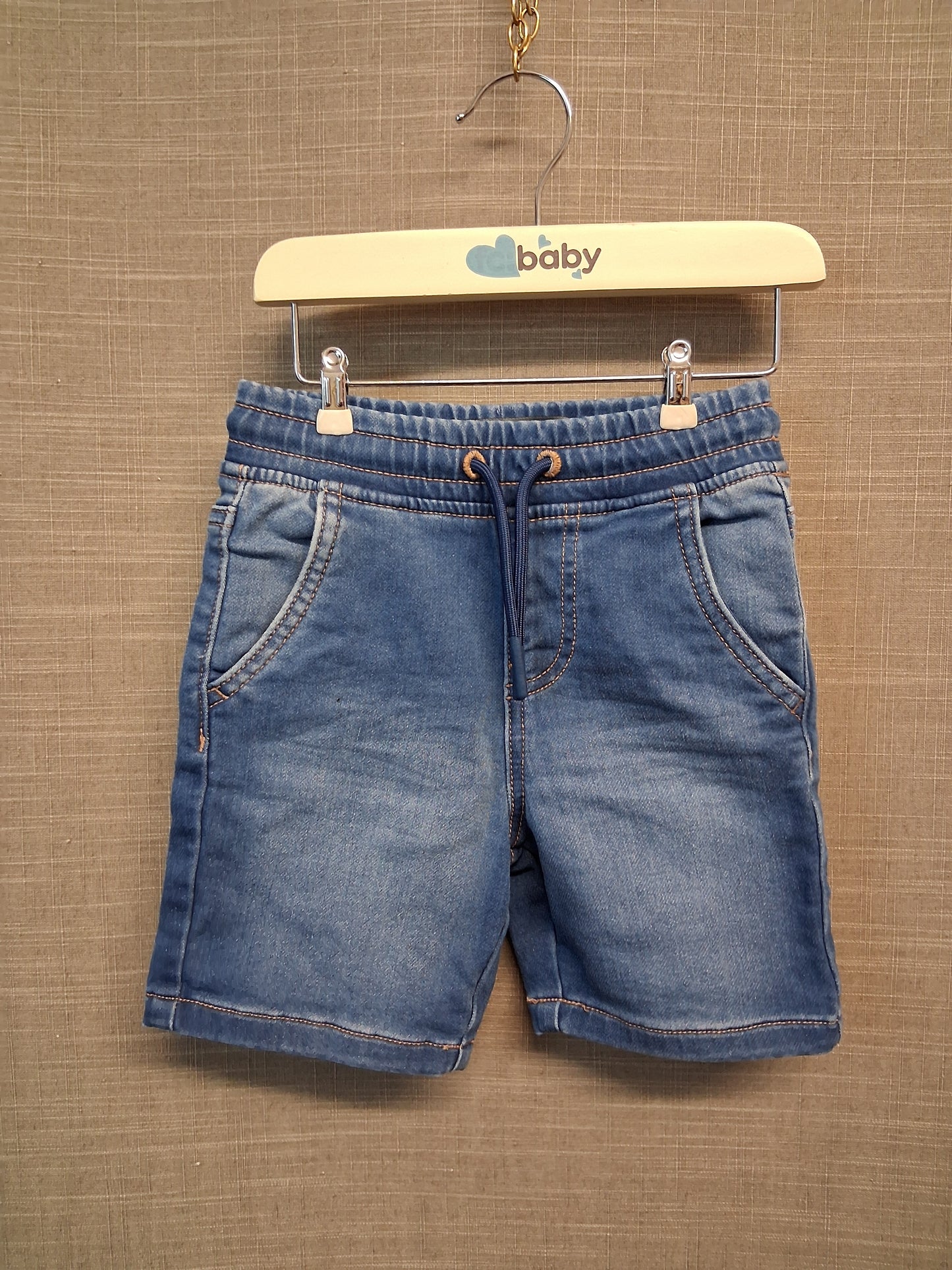 Primark Boys Blue Denim Shorts Age 18-24 Months