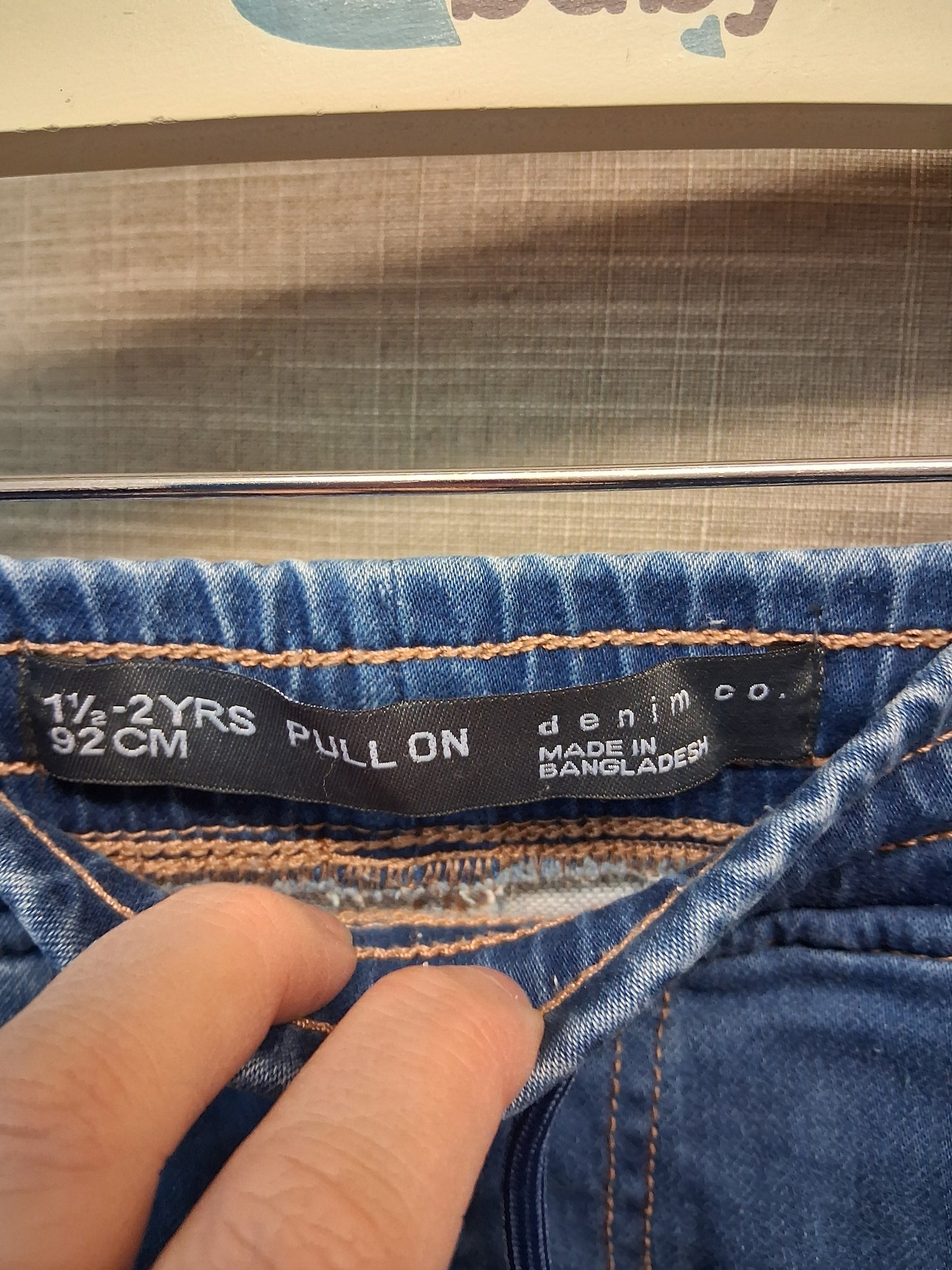 Primark Boys Blue Denim Shorts Age 18-24 Months