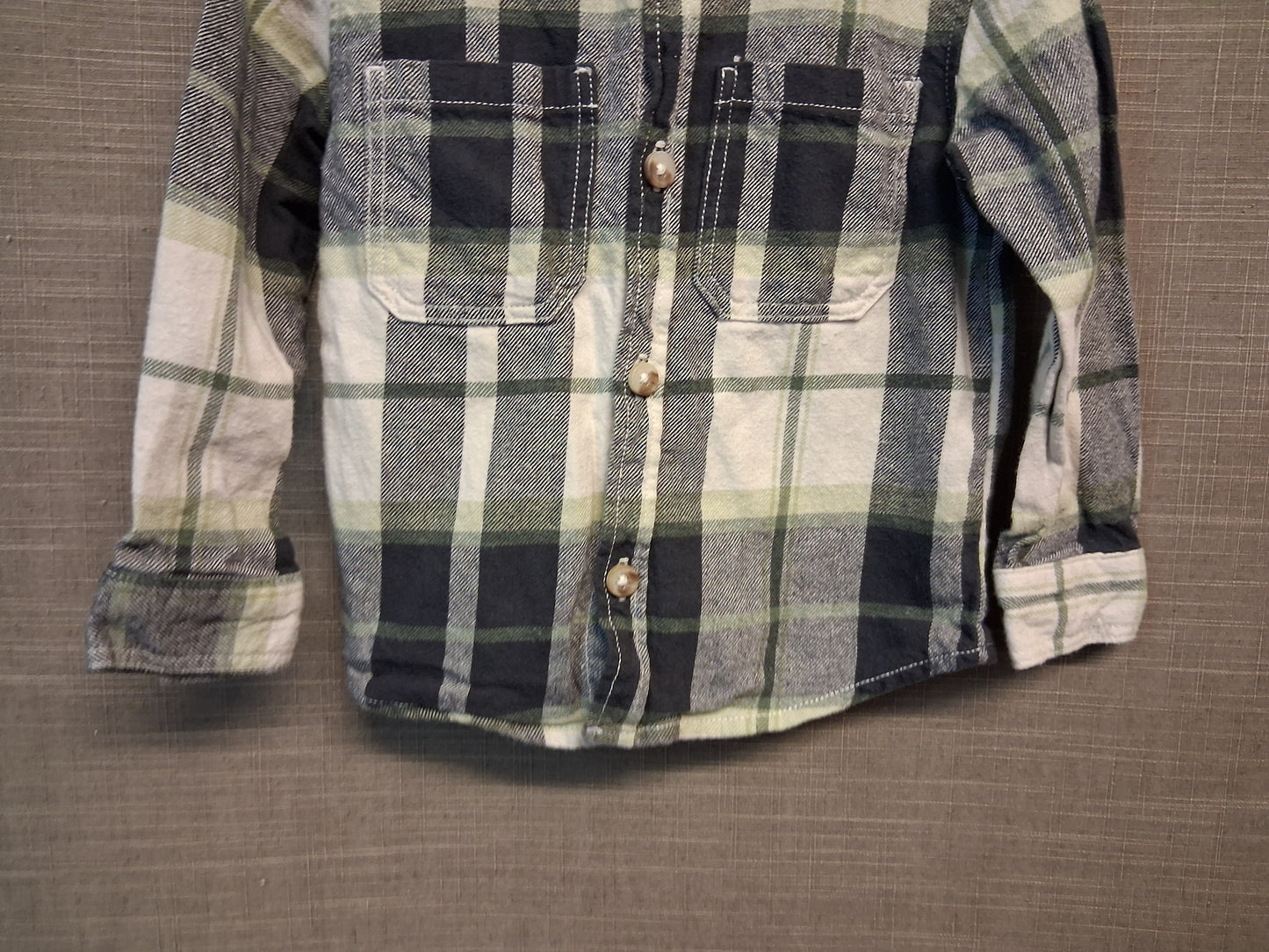 George Boys Check Long Sleeve Shirt Age 18-24 Months