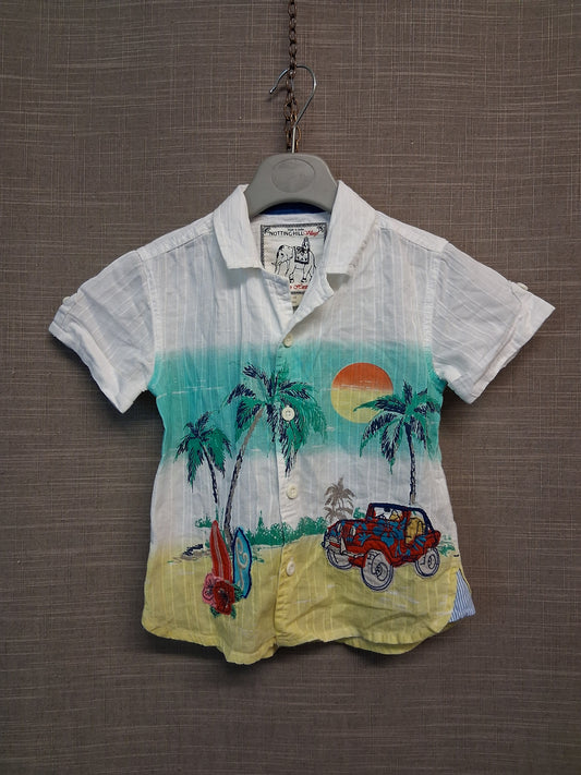 Monsoon Summer Short Sleeve Shirt Age 18-24 Months