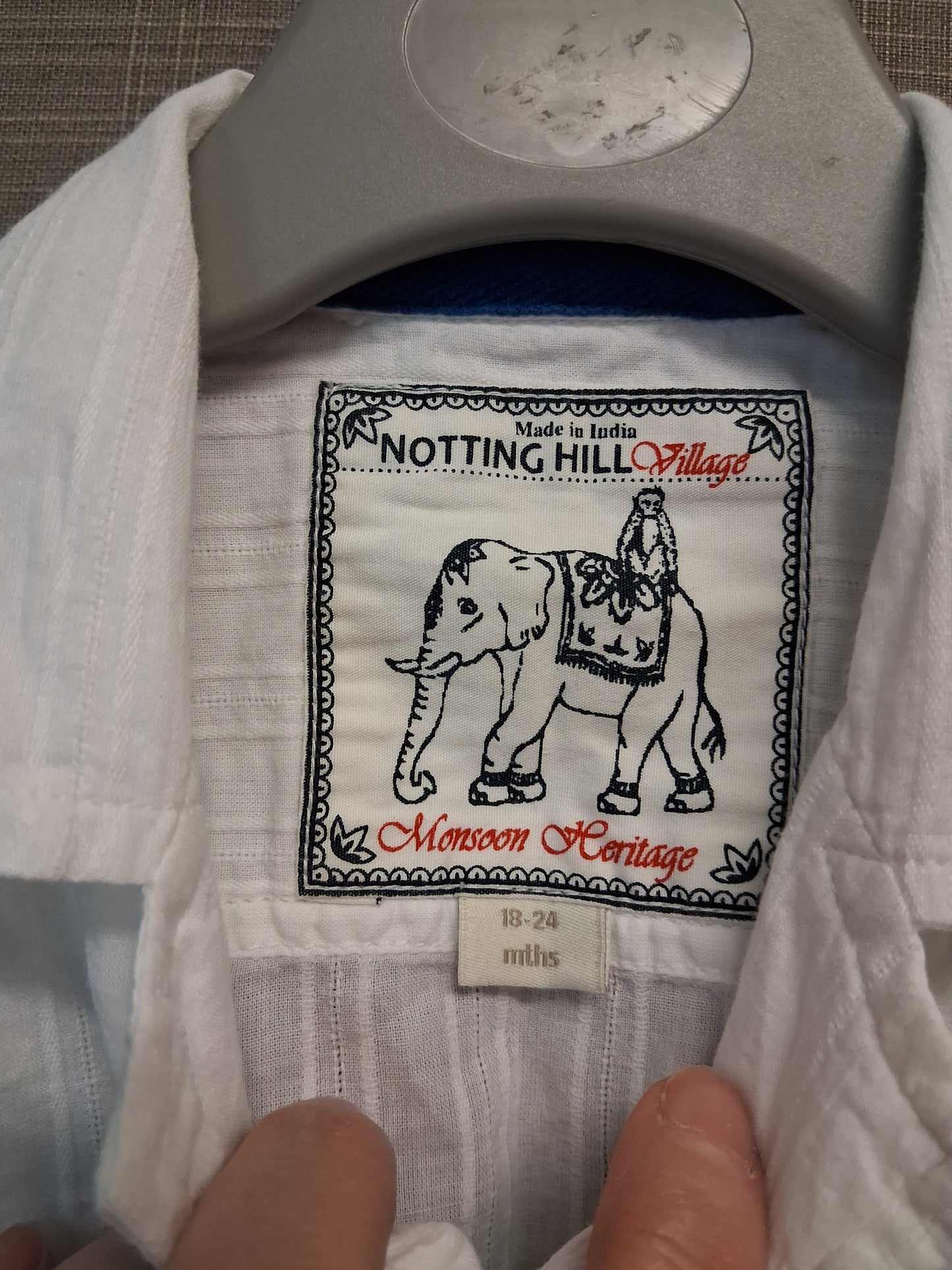 Monsoon Summer Short Sleeve Shirt Age 18-24 Months