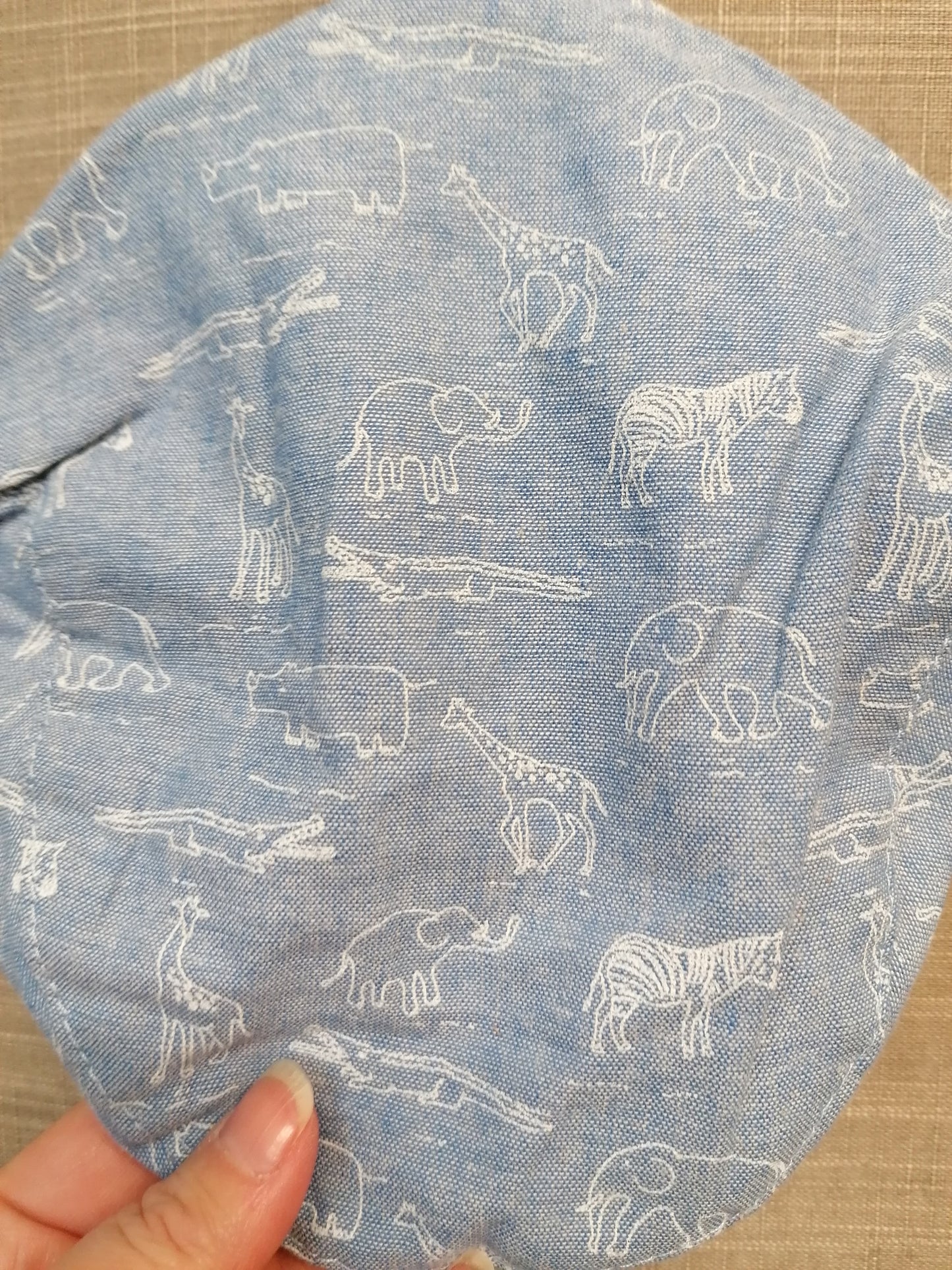 Primark Baby Boy Summer Hat Blue Safari Print 12-24 Months New