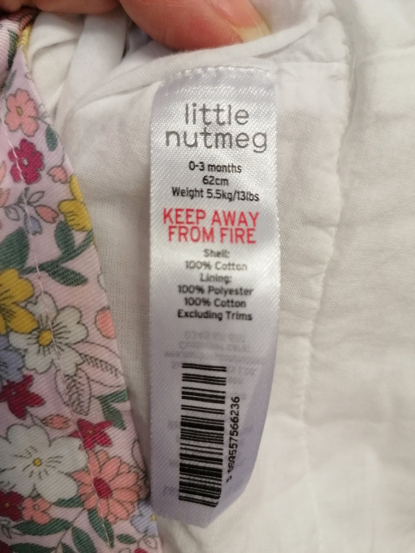 Nutmeg Dress Set Pink Floral Age 0-3 Months