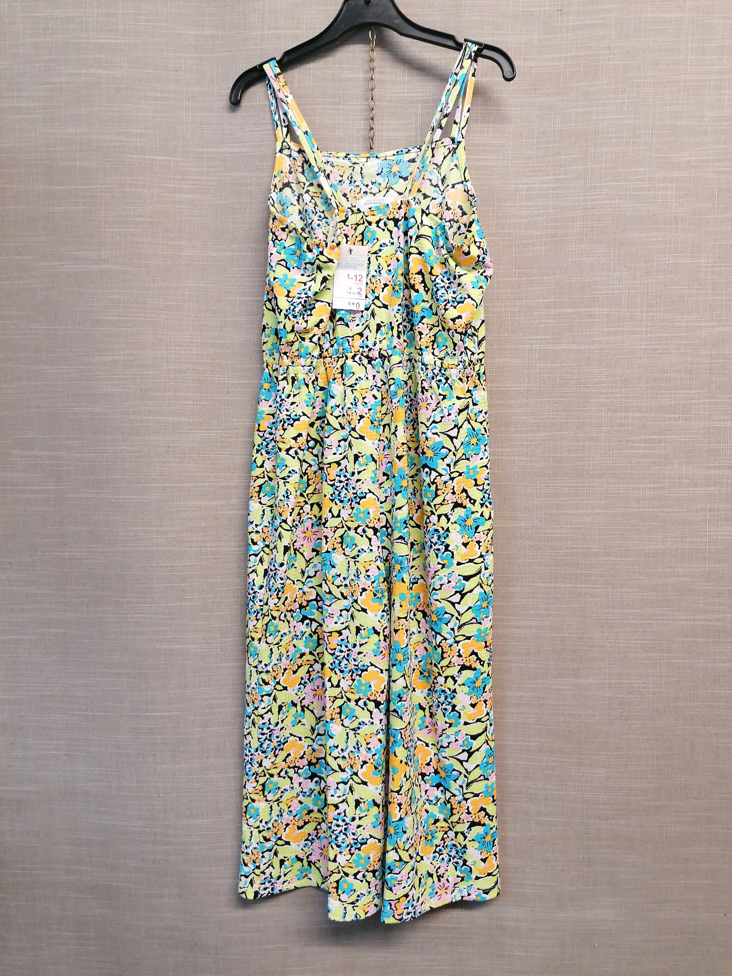 Primark Multicolour Floral Jumpsuit Age 11-12 Years New