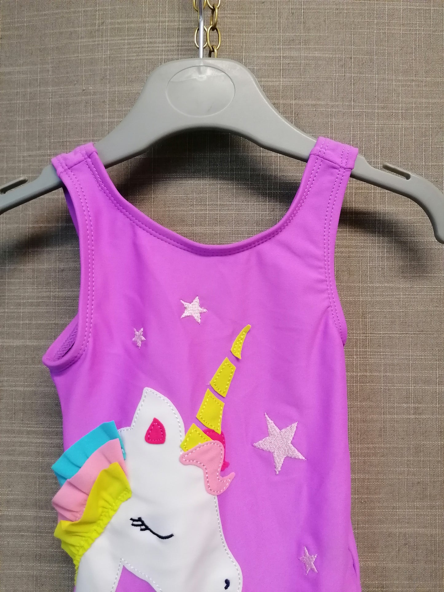 Next Unicorn Swimsuit Purple 6-9 Months New