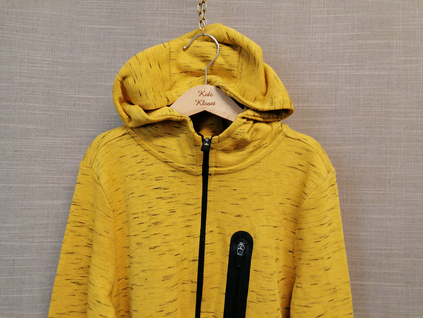 F&F Yellow Full Zip Hoodie Age 8-9 Years New