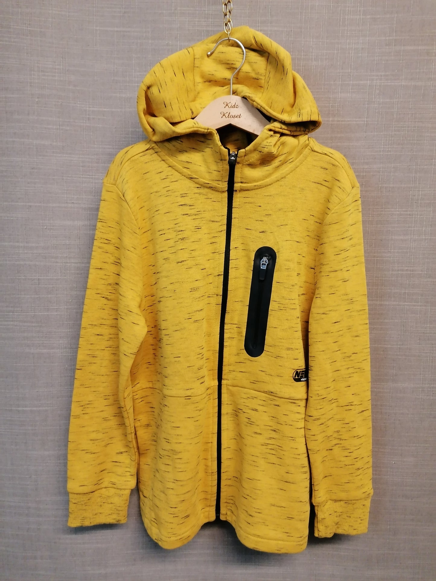 F&F Yellow Full Zip Hoodie Age 8-9 Years New
