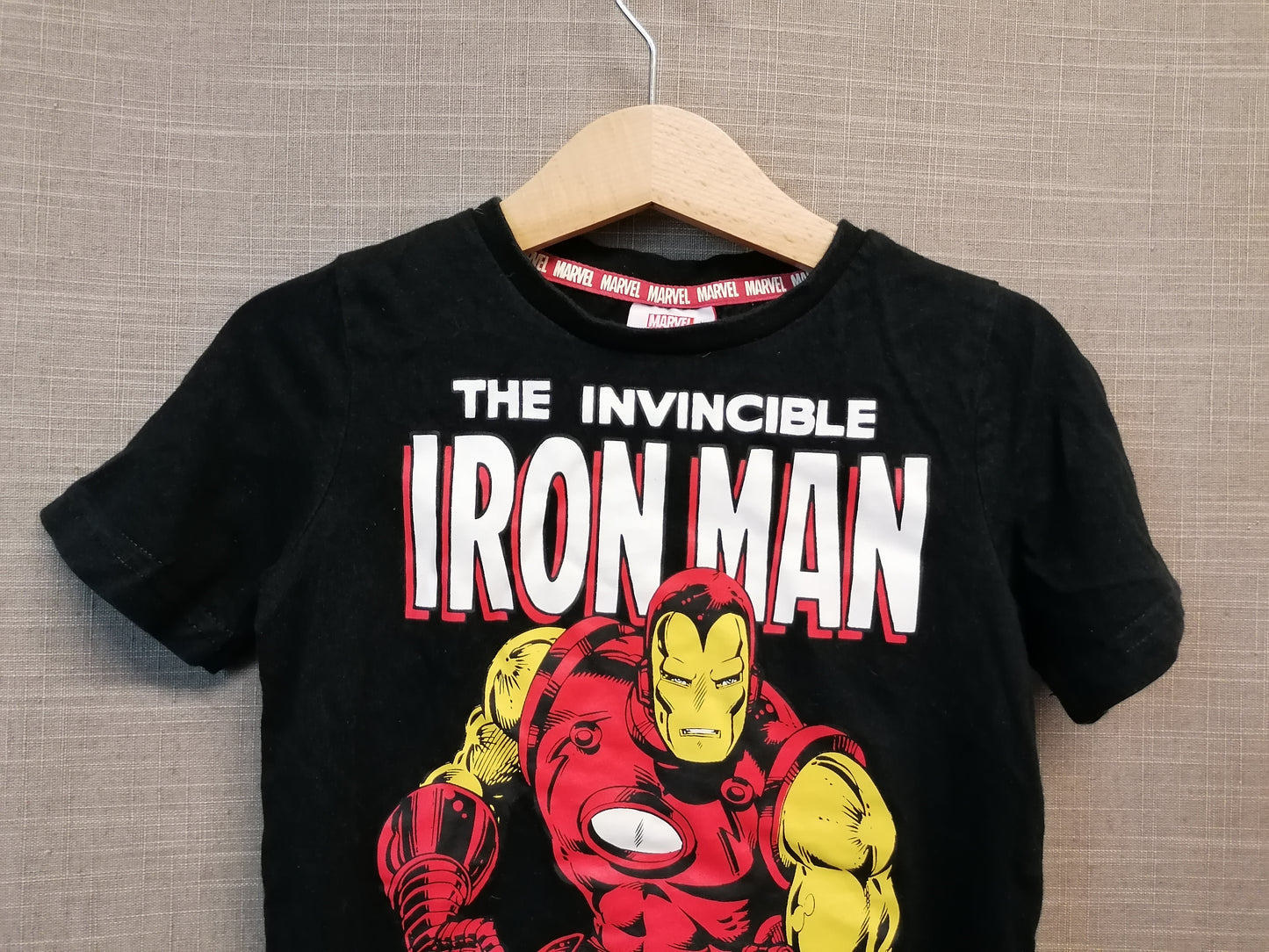 TU Iron Man Black T-Shirt Age 4 Year