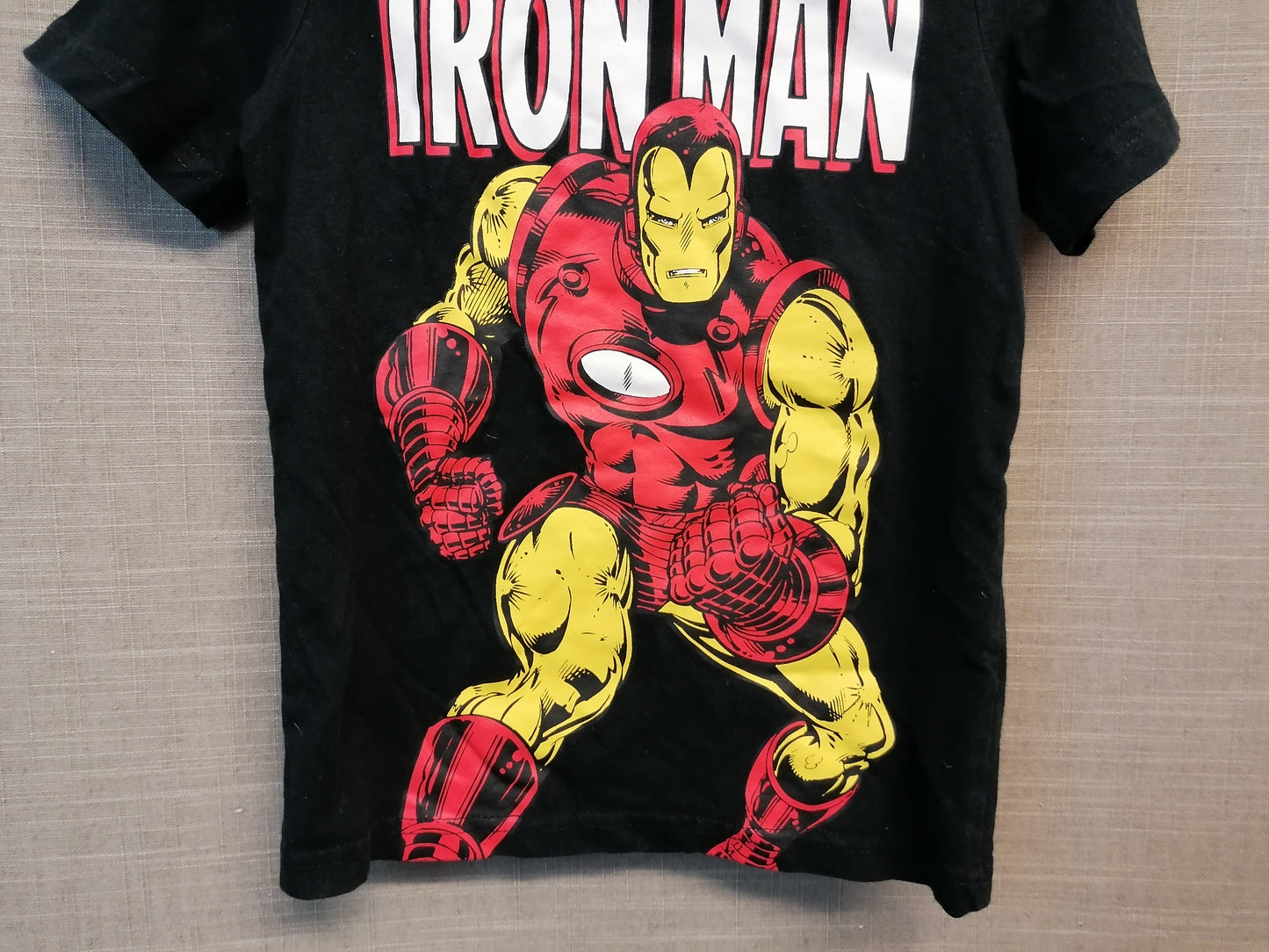 TU Iron Man Black T-Shirt Age 4 Year
