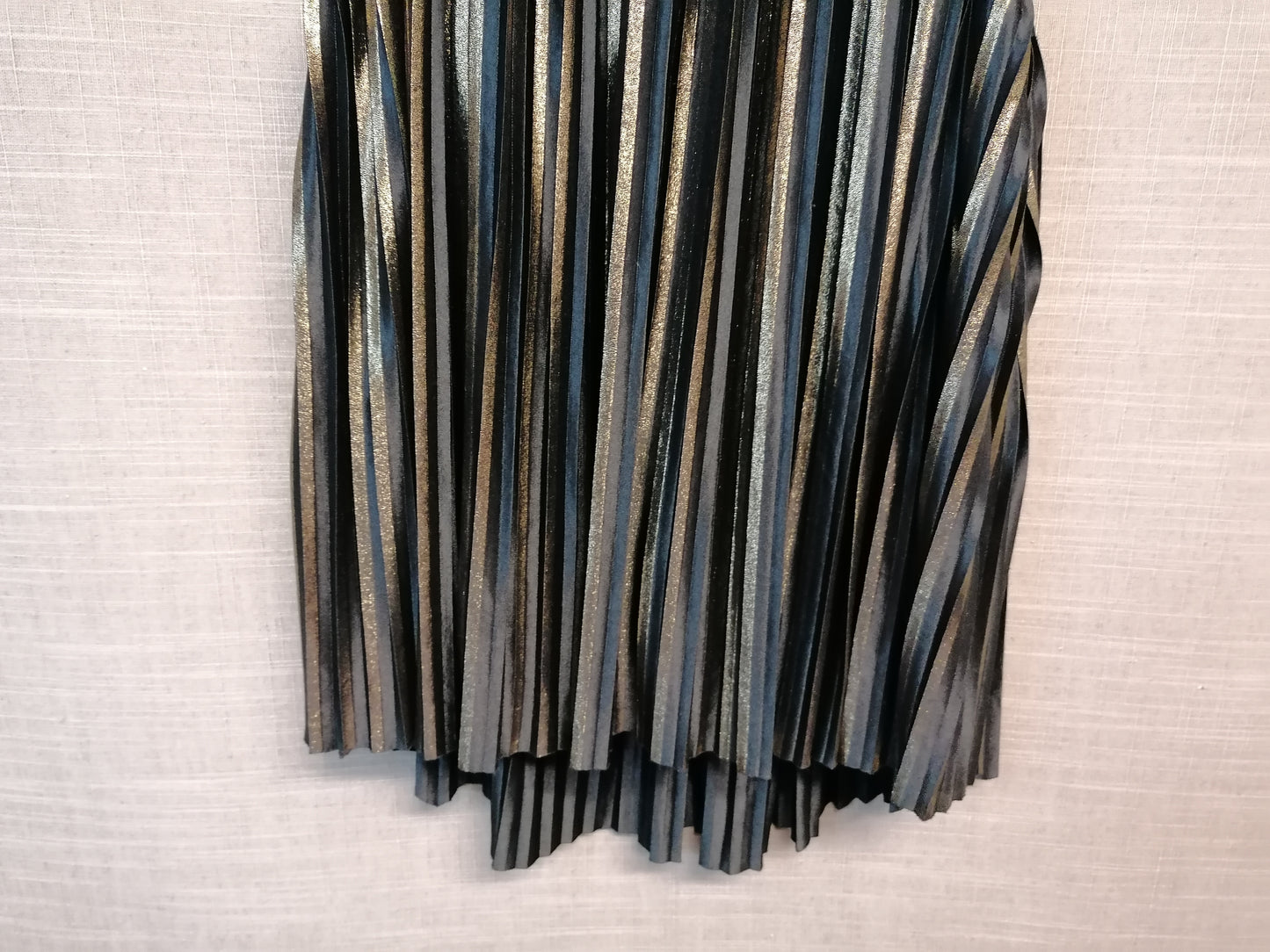 Next Black Gold Metallic Sleeveless Top Age 6 years