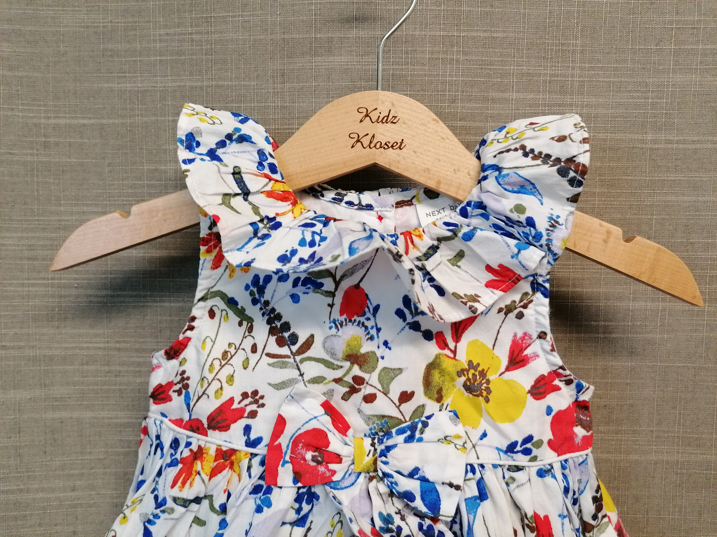 Next Girls Floral Party Dress Age 3-6 mths New