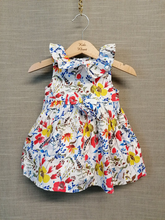 Next Girls Floral Party Dress Age 3-6 mths New