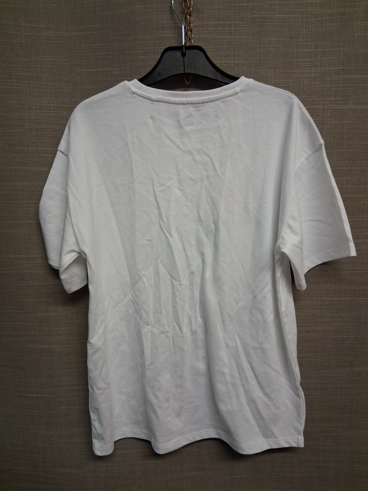 F&F White Short Sleeve Loose Fit T-Shirt Age 10-11 Years