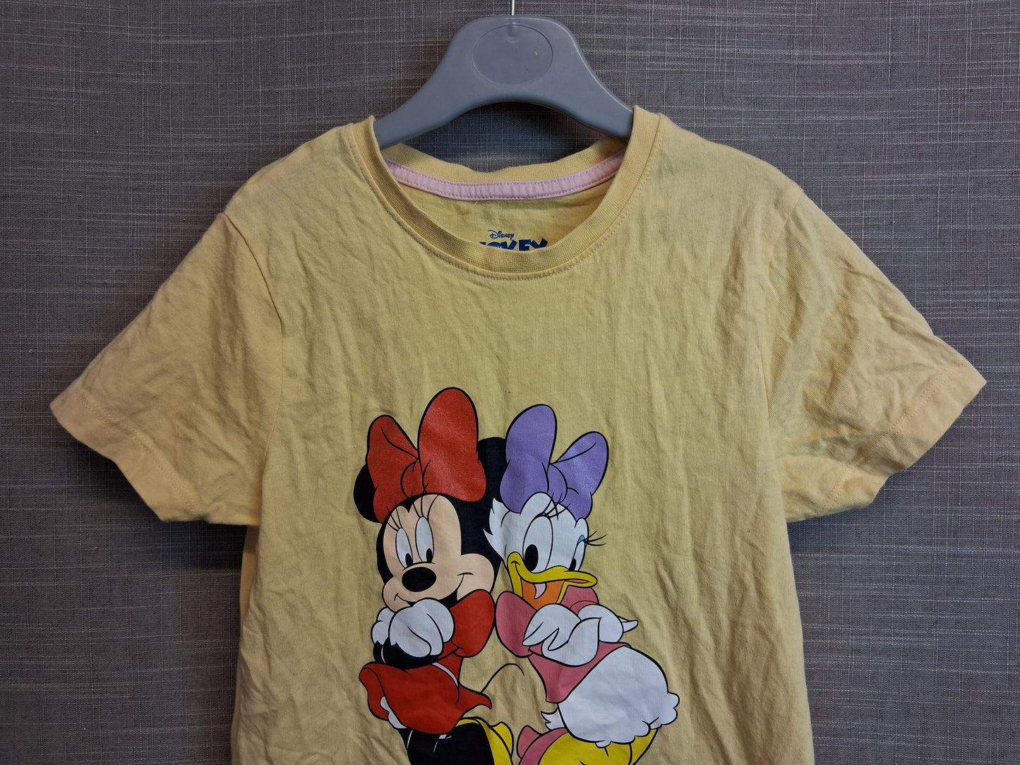 Primark Disney Minnie Mouse and Daisy Yellow Jersey T-Shirt Age 6-7 Years