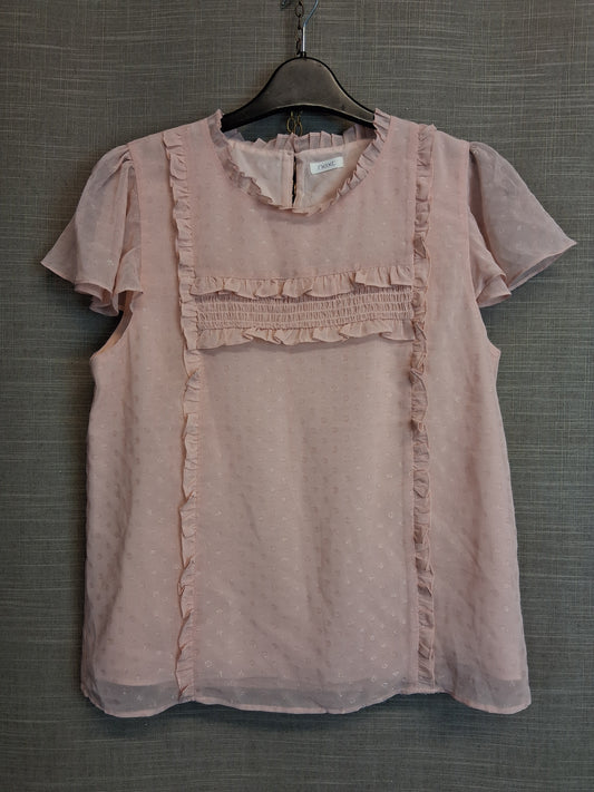 Next Girls Pale Pink Blouse Top Age 16 Years Lightweight
