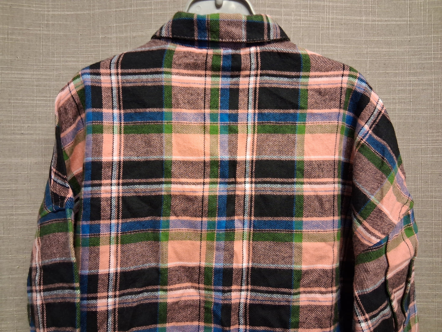 Next Girls Pink Check Shirt Dress Long Sleeve Age 3 Years New