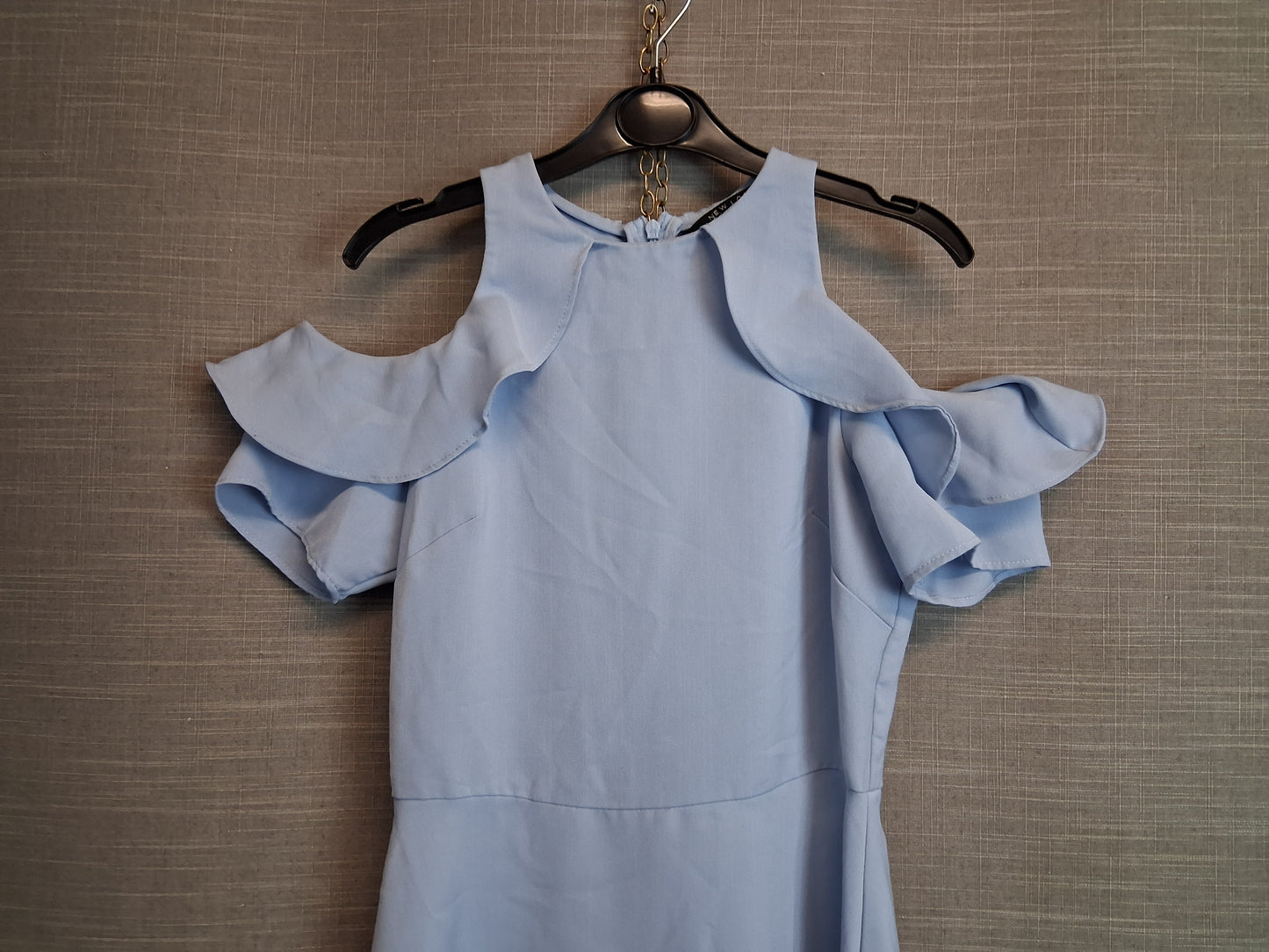 New Look Girls Blue Cold Shoulder A Line Dress Age 10 Years