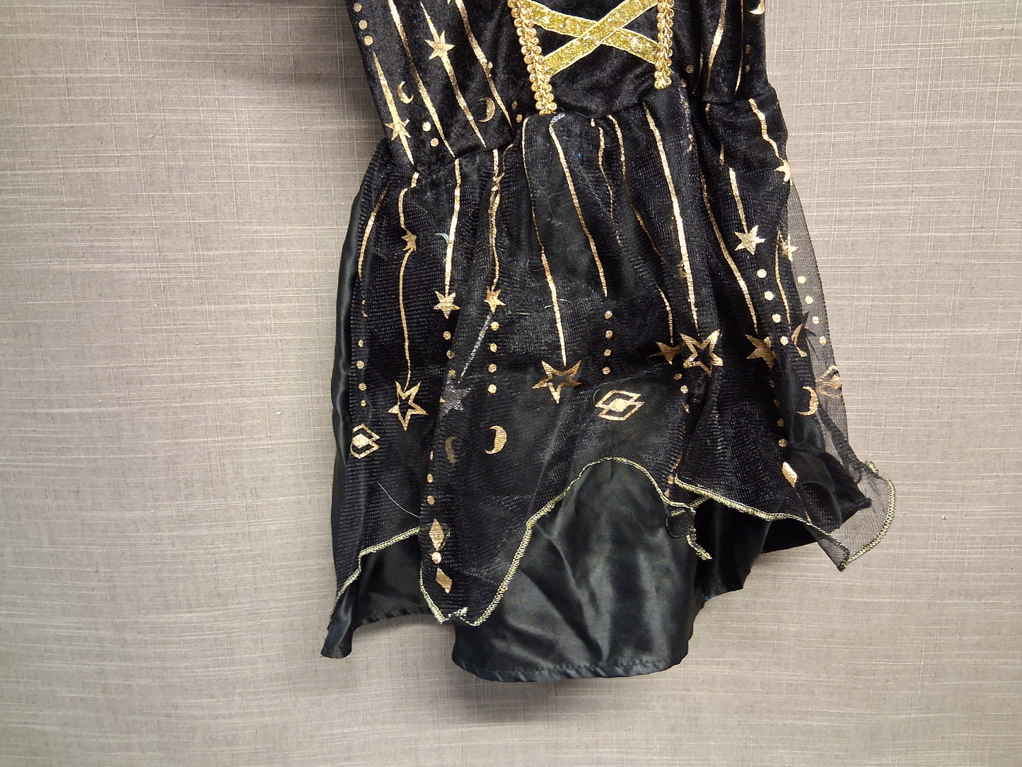 George Girls Halloween Witches Costume with tights Age 3-4 Years