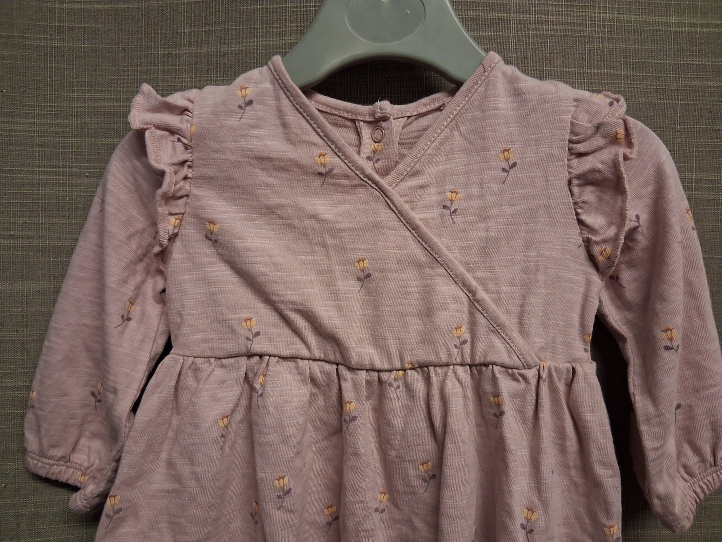 Next Pink Floral Jersey A Line Dress Age 3-6 Months