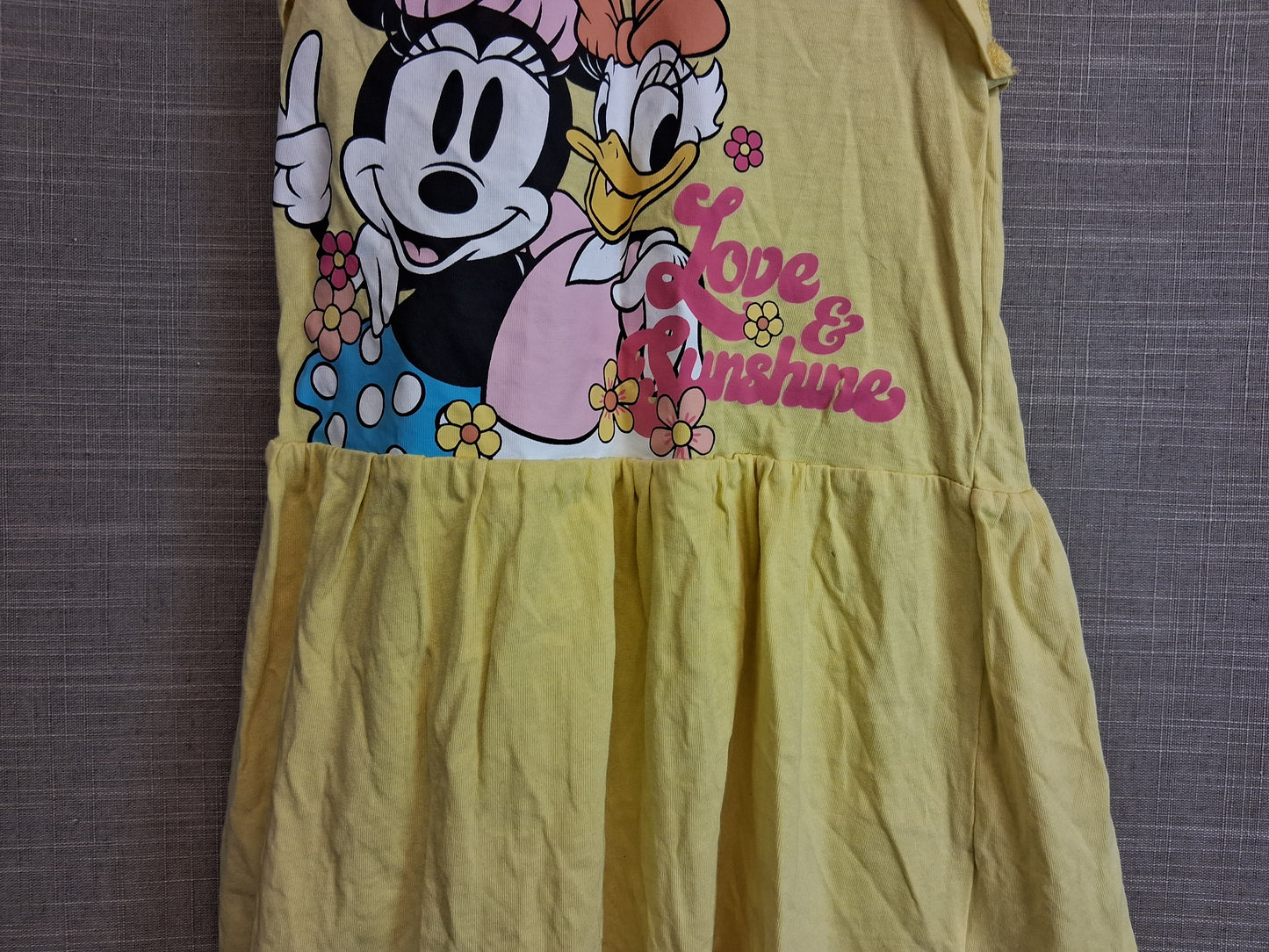 Primark Disney Minnie Mouse and Daisy Sundress Yellow Sleeveless Age 2-3 Years