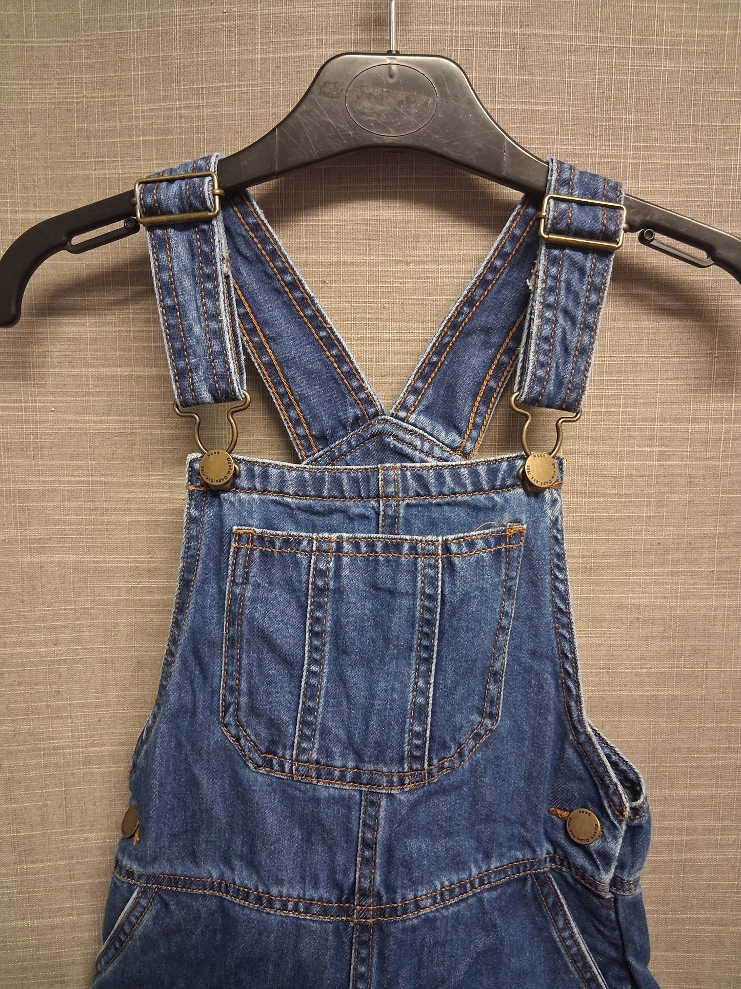 Next Girls Blue Denim Dress Pinafore Age 6 Years