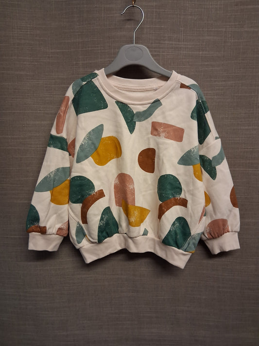 George Boys Beige Shape Print Sweater Age 3-4 Years