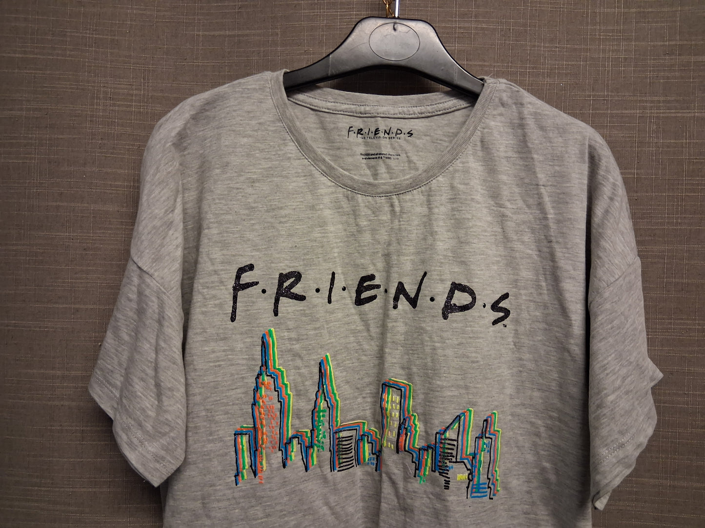 F&F Friends Grey Short Sleeve T-Shirt Age 13-14 Years New