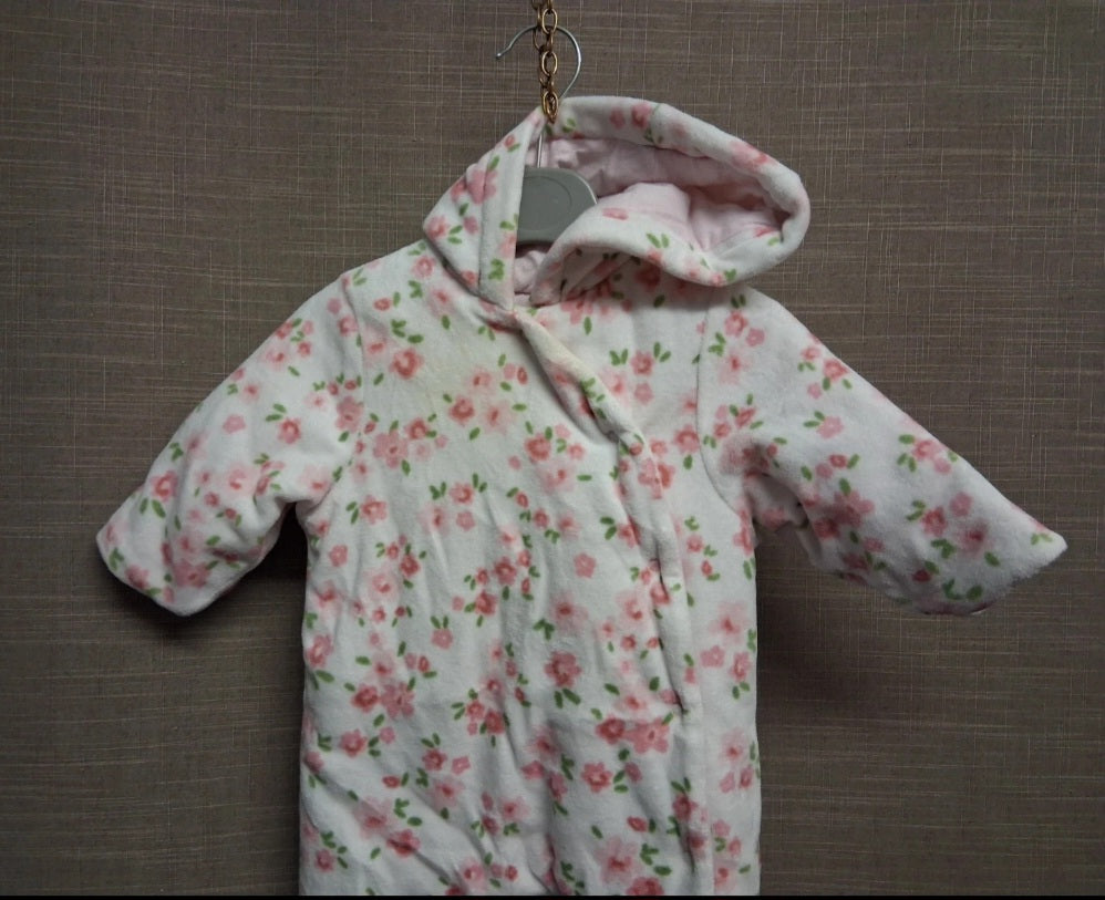 Mama & Papas Unisex Beige Netural Padded Pramsuit Age 3-6 Months