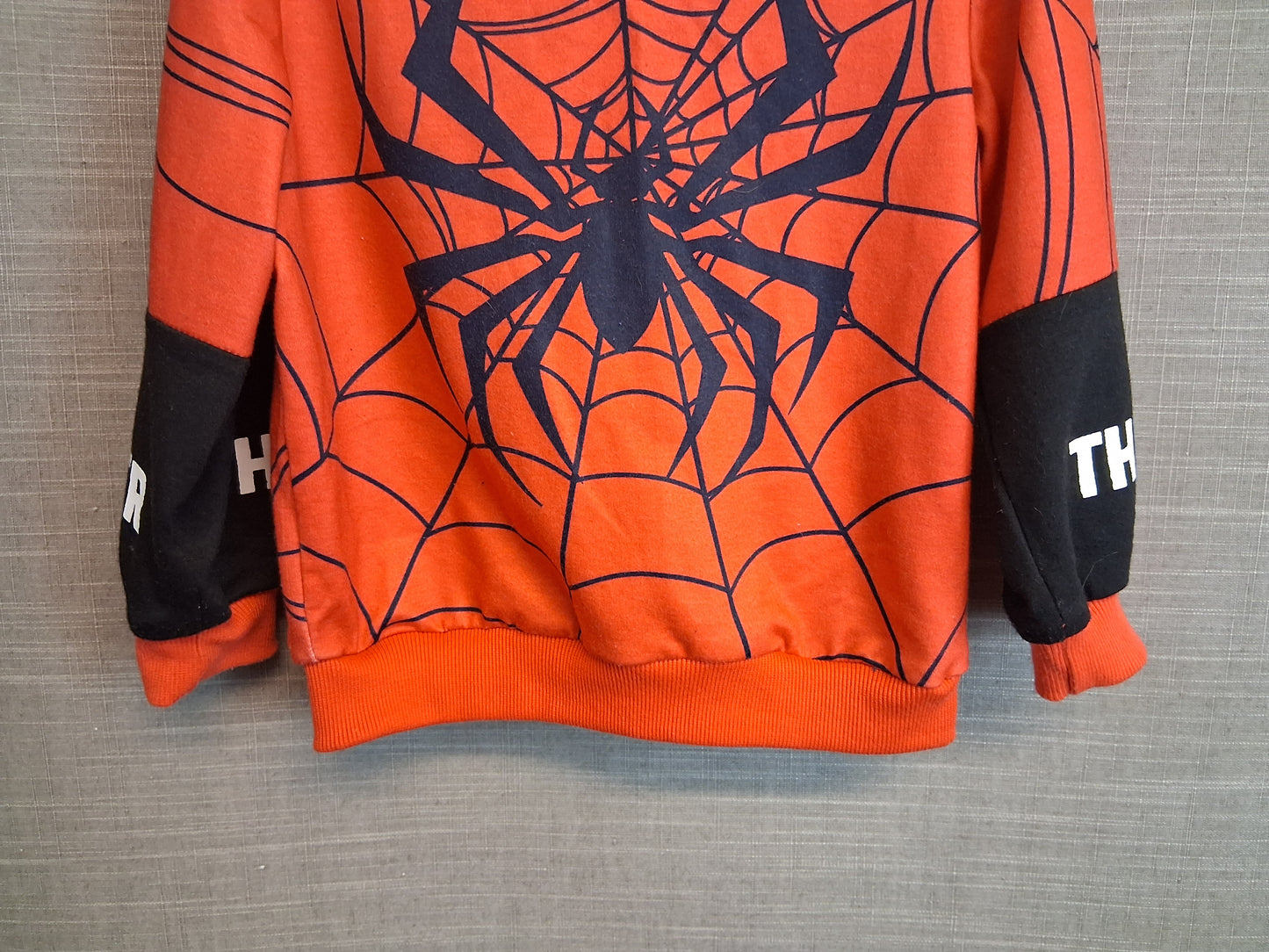 Shein Boys Spider Man Hoodie Age 4 Years Red
