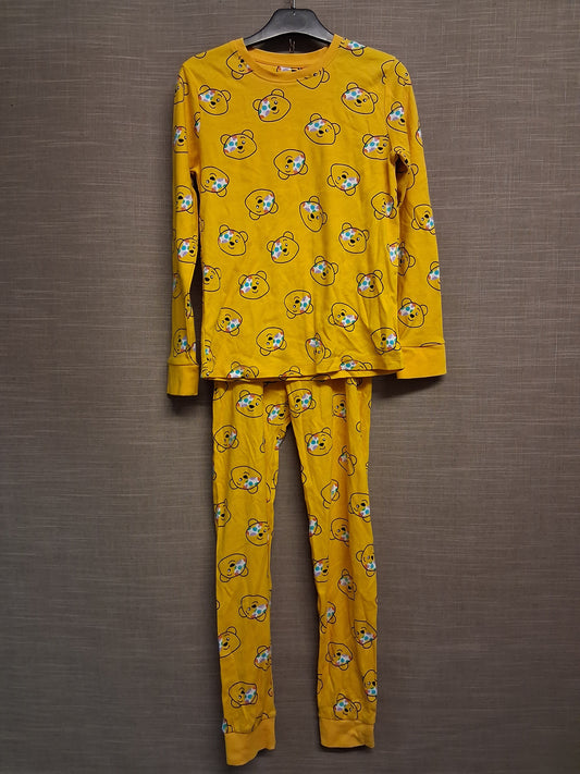 George Unisex "Pudsey" Yellow Pyjamas PJs 2 Piece Set Age 10-11 Years