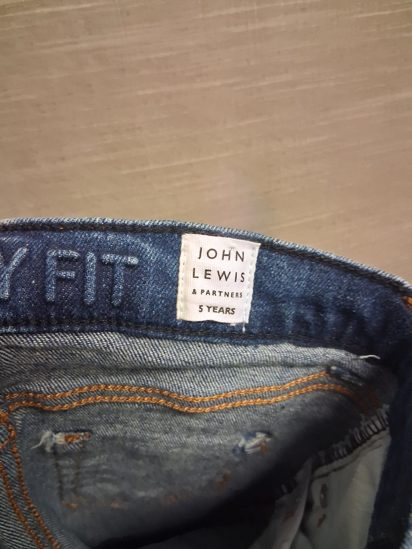 John Lewis Jeans Boys Blue Skinny Fit Age 5 Years