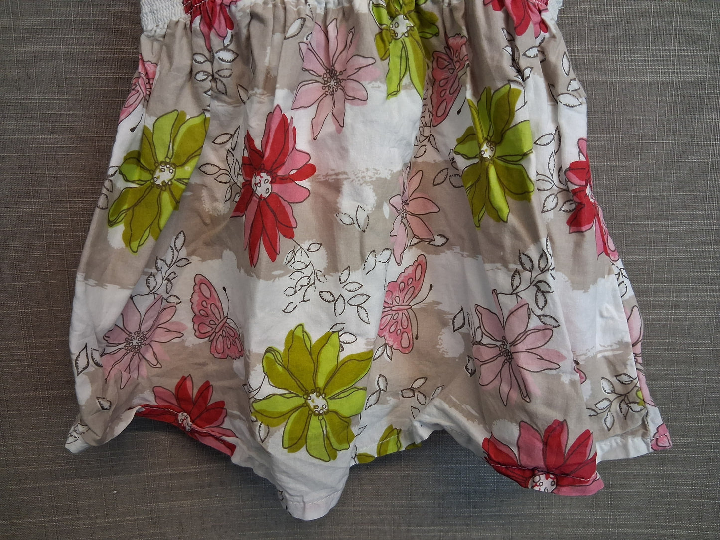 Next Girls Floral Multicolour Party Dress Sleeveless Button Back Age 0-3 Months