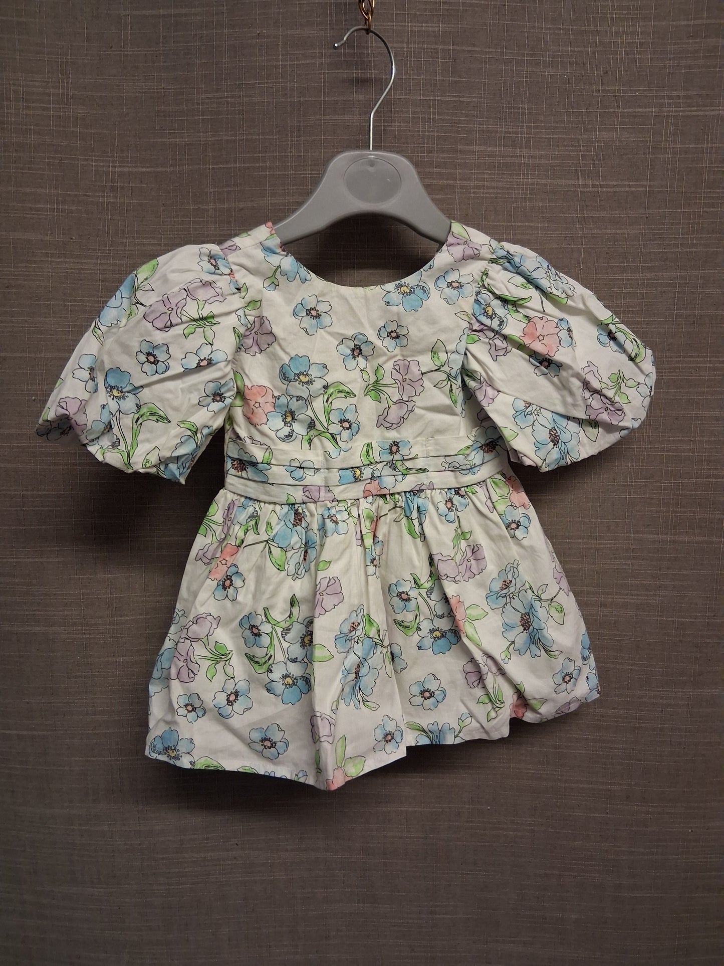 Primark Girls Floral Party Dress Multicolour Age 0-3 Months 100% Cotton