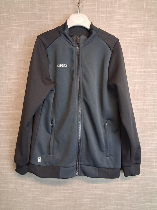Kipsta Decathlon Black Full Zip Jacket Age 7-8 Years