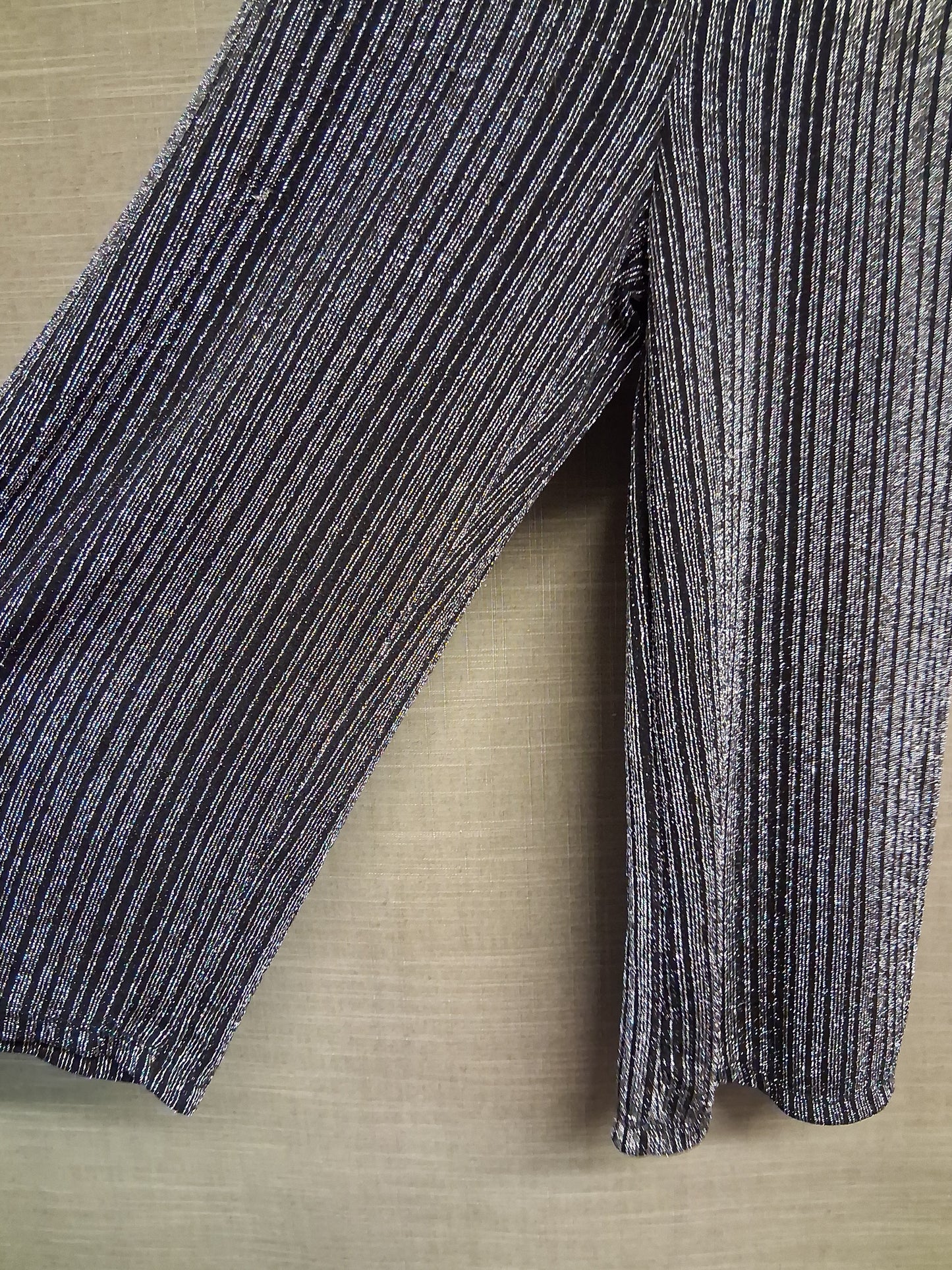 Primark Girls Black Silver Jumpsuit Age 10-11 Years with Belt