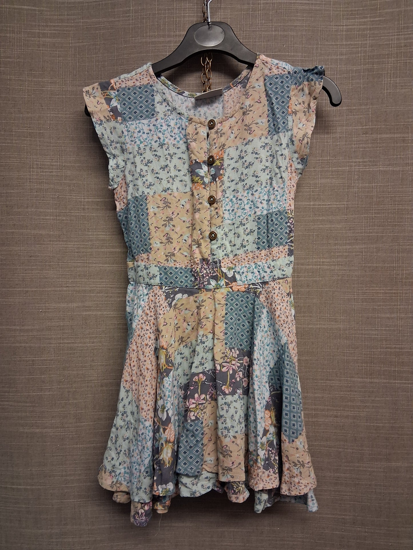 Next Girls Multicolour Floral Patchwork Playsuit Age 3 Years