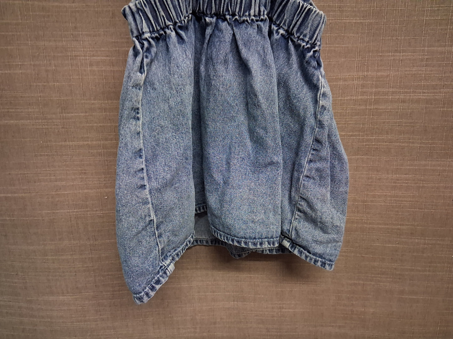 George Girls Blue Denim Pinafore Dress Age 9-12 Months