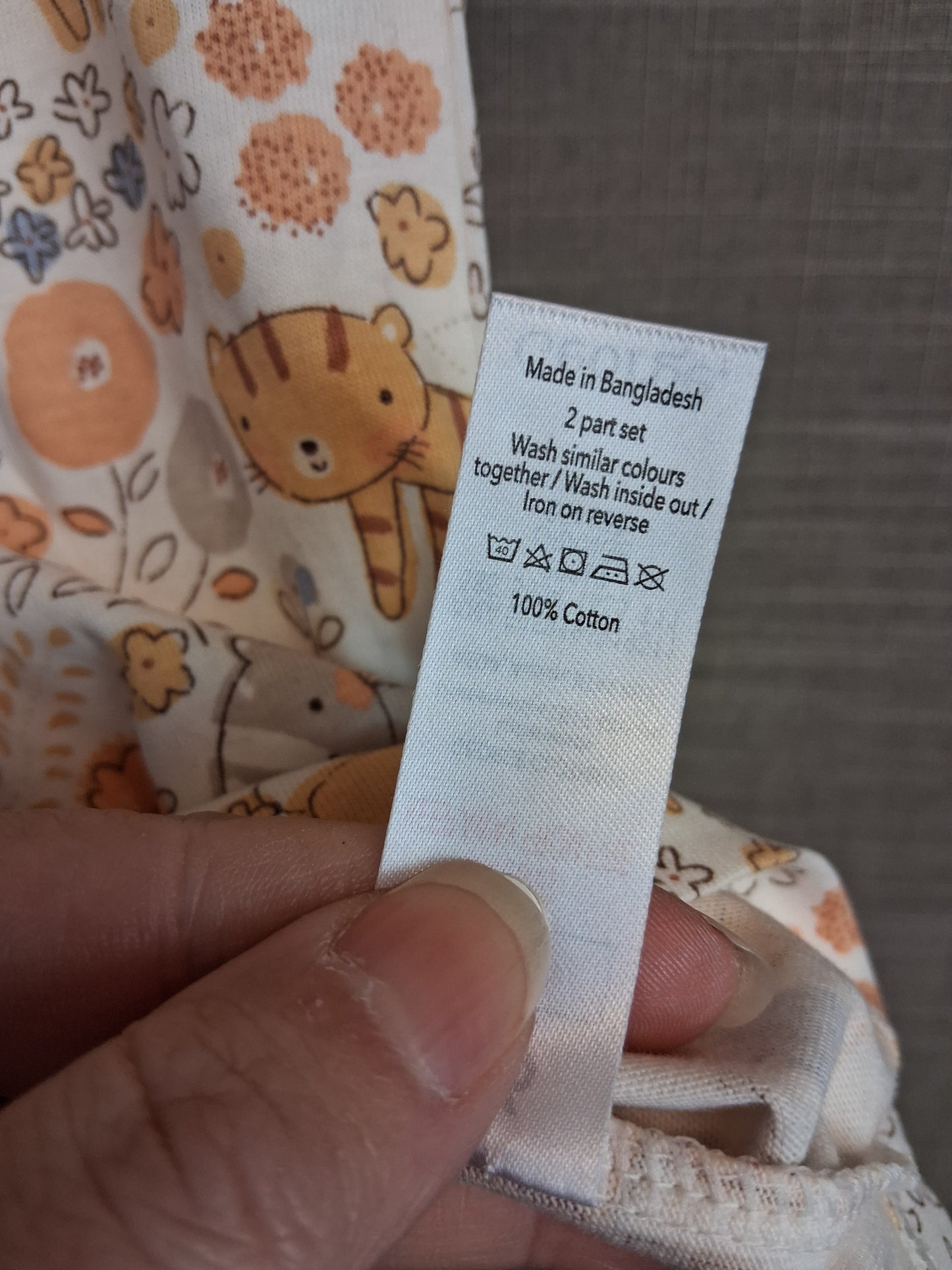 George Girls Multicolour Cat T-Shirt Dress Age 3-6 Months