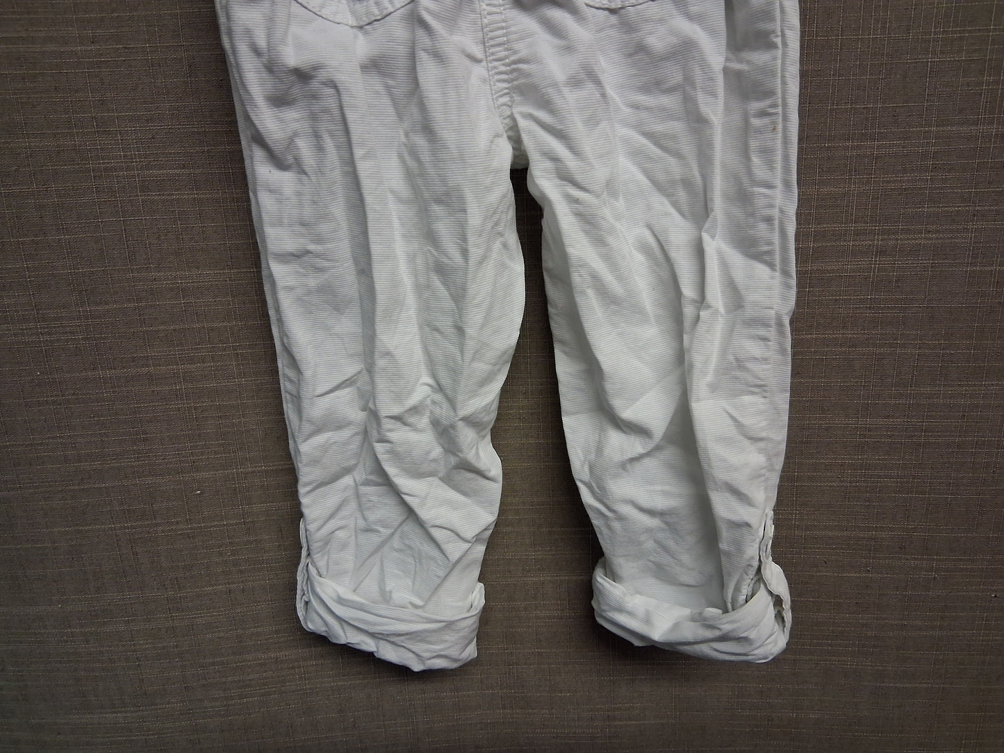 George Girls White Paperbag Trousers Elastic Waist Age 2-3 Years