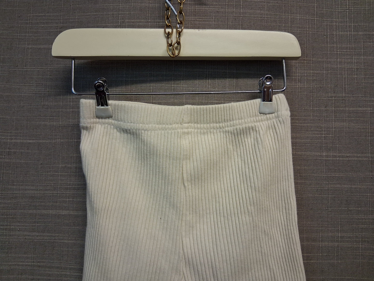 Shein Girls Cream Ribbed Legging Shorts Age 5-6 Years