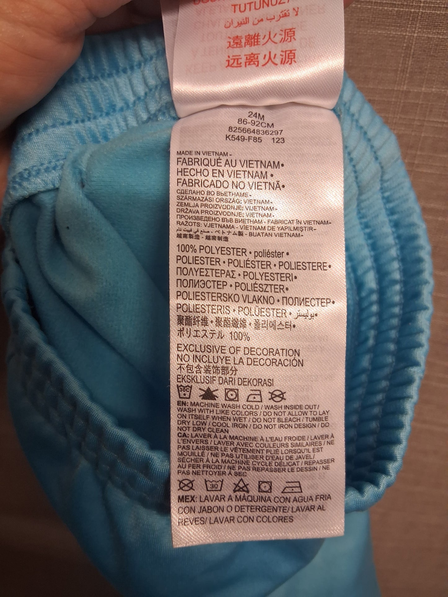 Nike Girls Joggers Satin Blue Age 2 years