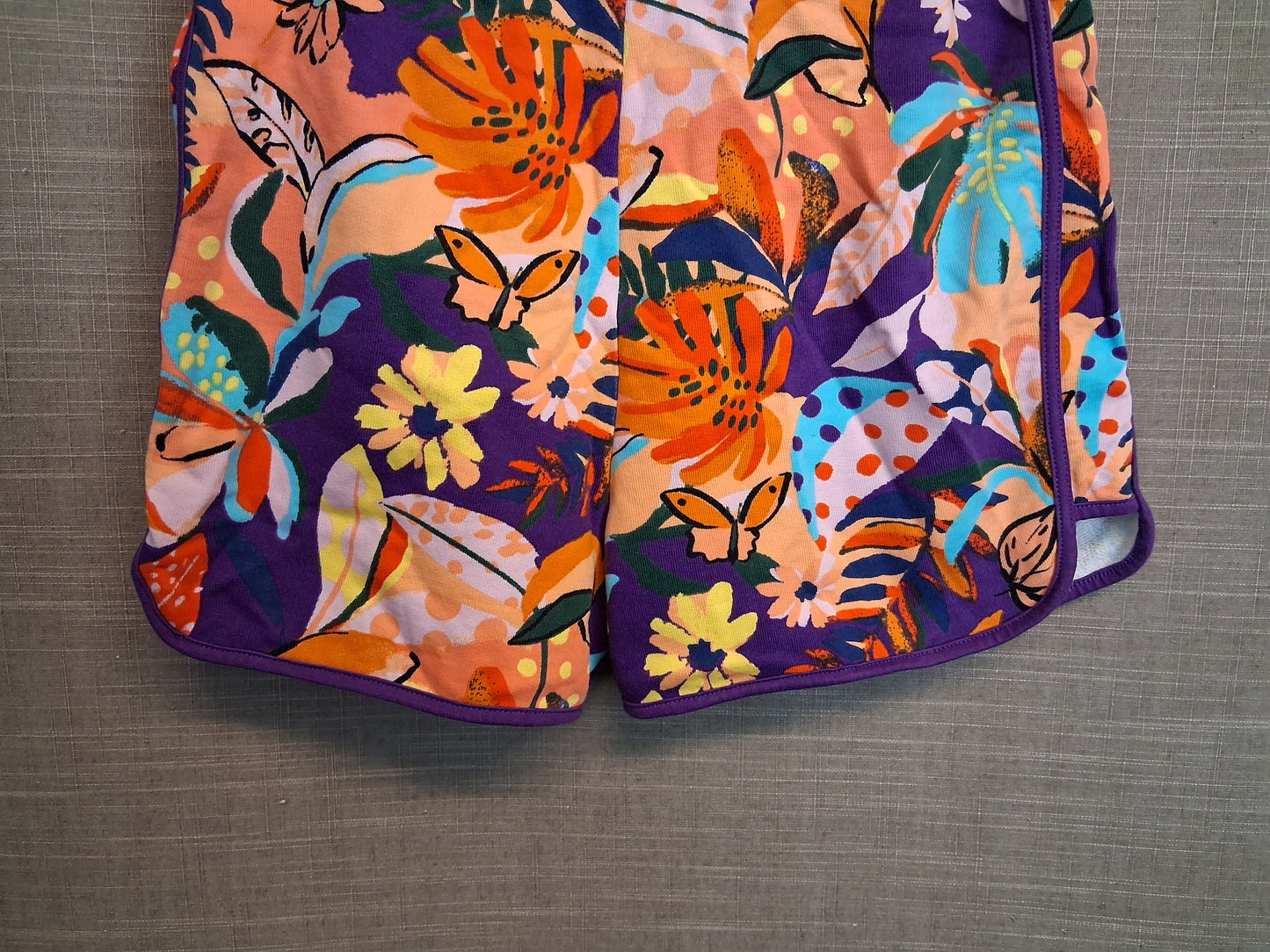 Next Girls Multicolour Floral Jersey Shorts Age 11 Years