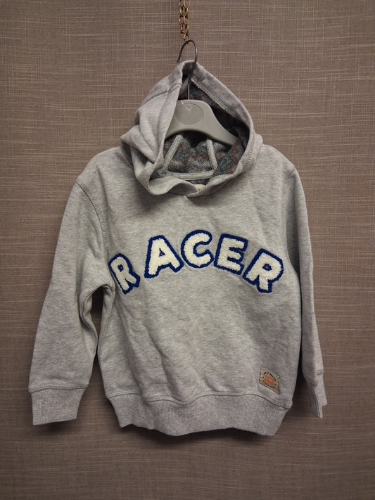 Next Boys Grey Racer Hoodie Jersey Sweater Age 2-3 Years