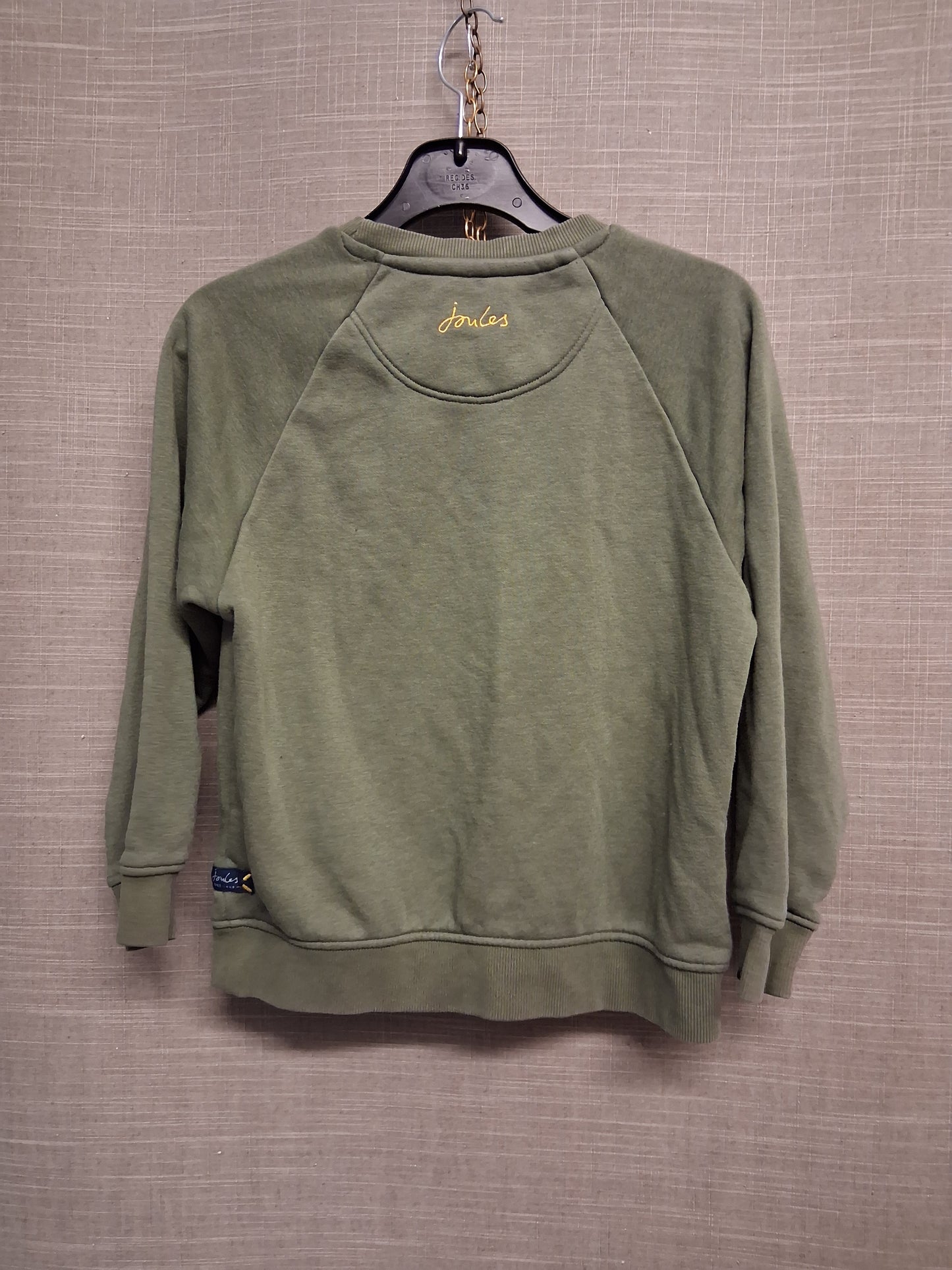 Joules Boys Land-Rover Theme Khaki Sweater Crew Neck Long Sleeve Age 7 Years