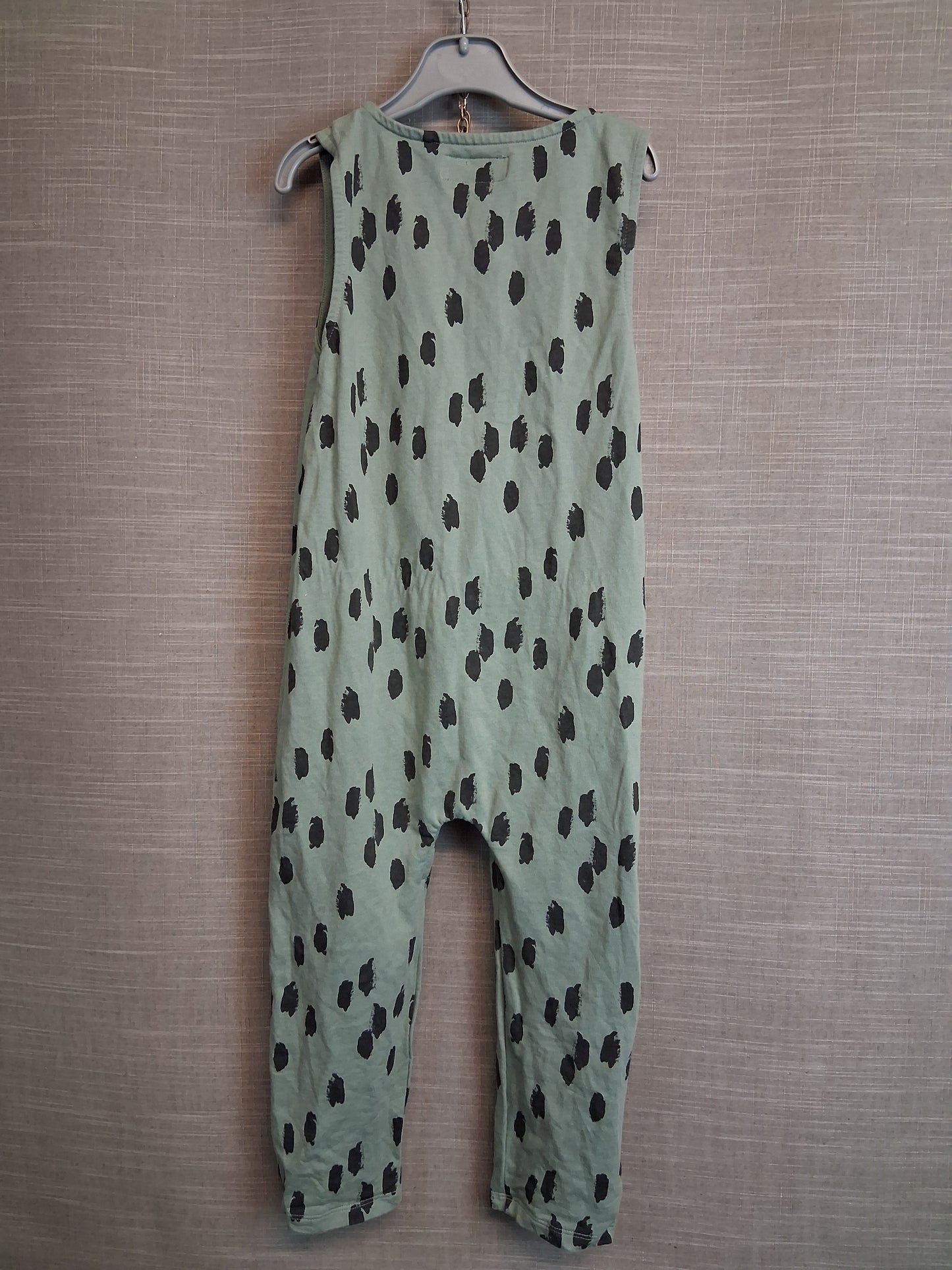 Next Boys Green Spotty Jersey Sleeveless Romper Age 4-5 Years