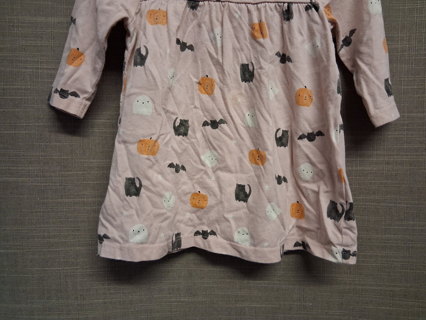 George Girls Halloween Pink Jersey A Line Dress Age 6-9 Months